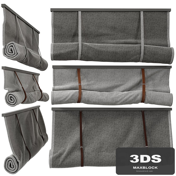 Roman blinds on straps