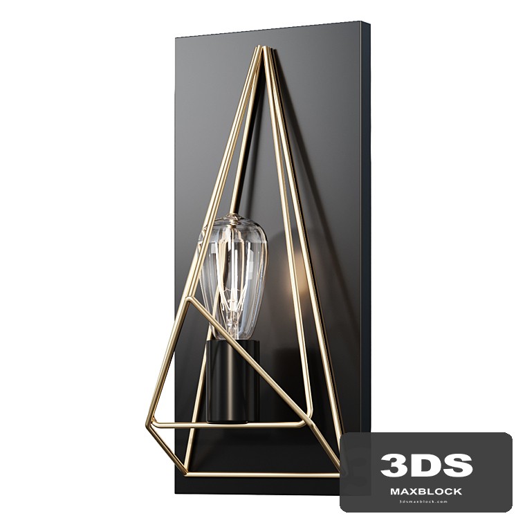 Sconce Prismatic Wire Cage Sconce wall light