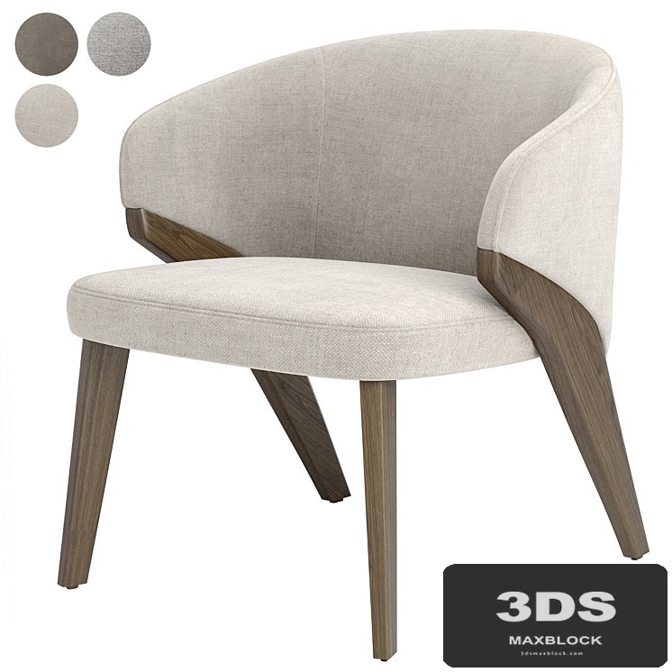 Nora armchair by Bross italy