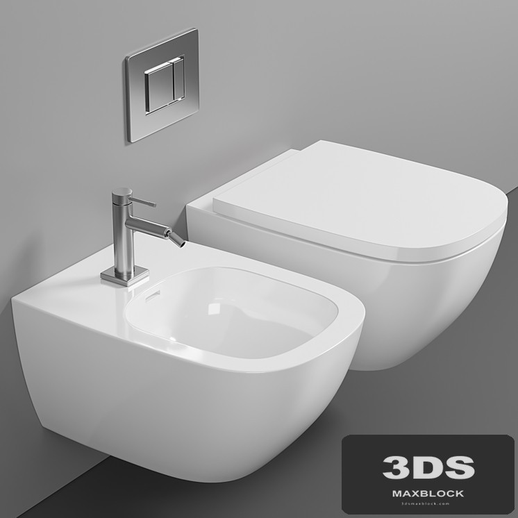 Wall hung toilet Laufen Palomba 8.2080.2.000.000.1