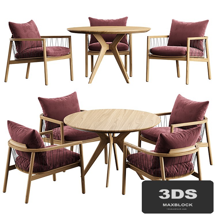 Kerry Lounge Chair Clark Table