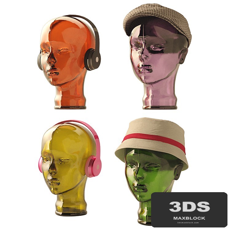 Headphone Mount Transparent Assorted 29cm KARE
