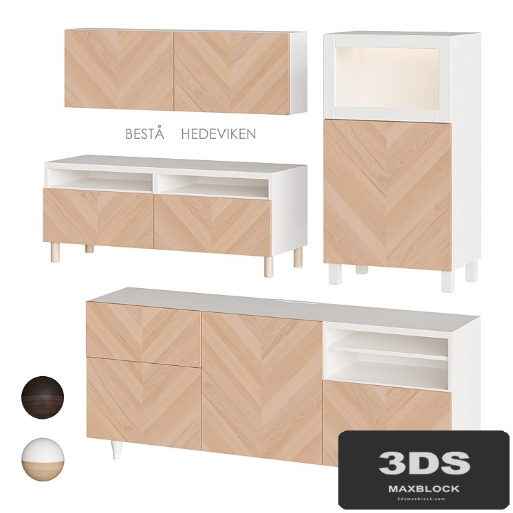 IKEA BESTÅ / HEDEVIKEN Nightstand