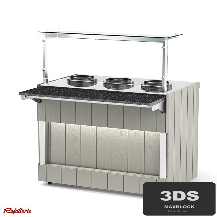 Bain-marie for first courses with electric soup bowls 5l RM1 xD Capital