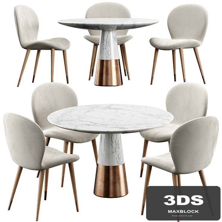 Miro chair Konyshev Vex Marble table