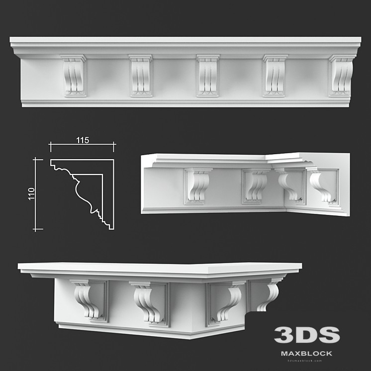 Ceiling cornice K160