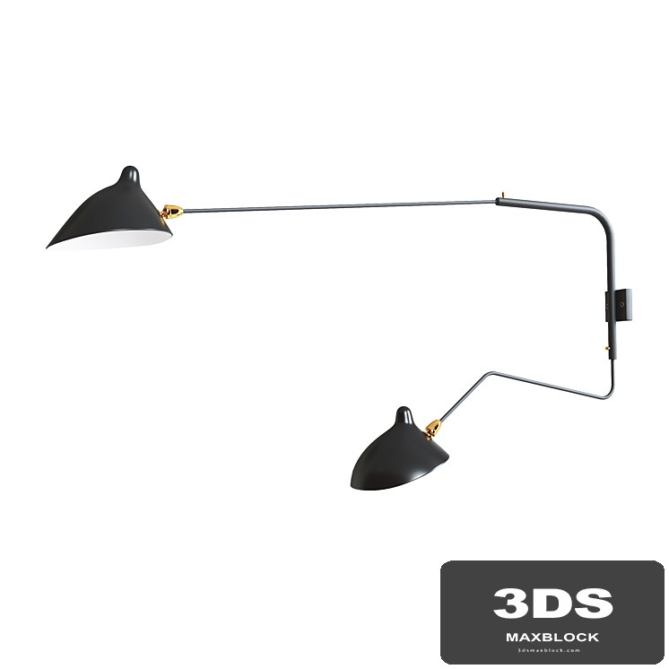 Wall light Serge Mouile Double