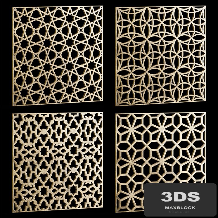 Set of square decorative panels 20