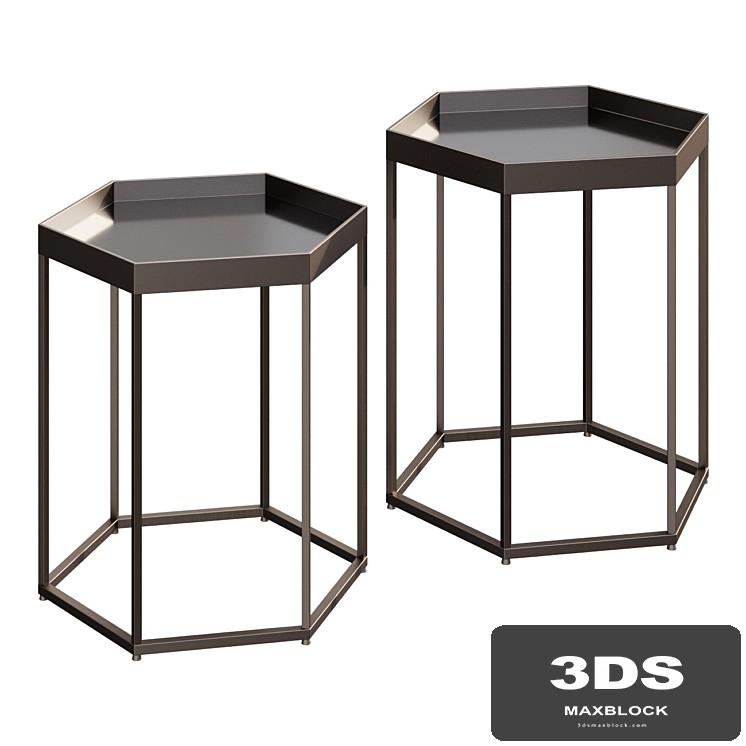 Coffee table Loma Linda Hexagon Nesting End Tables coffee table