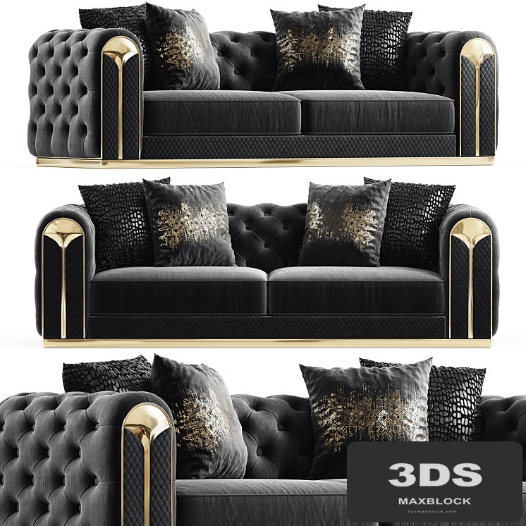 Violet Sofa 3 Seater Gray