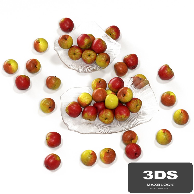 Apples in vases