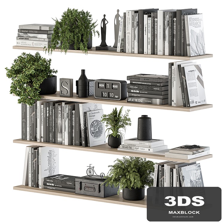 Decorative Set on Shelves and Decor objects - Set 11