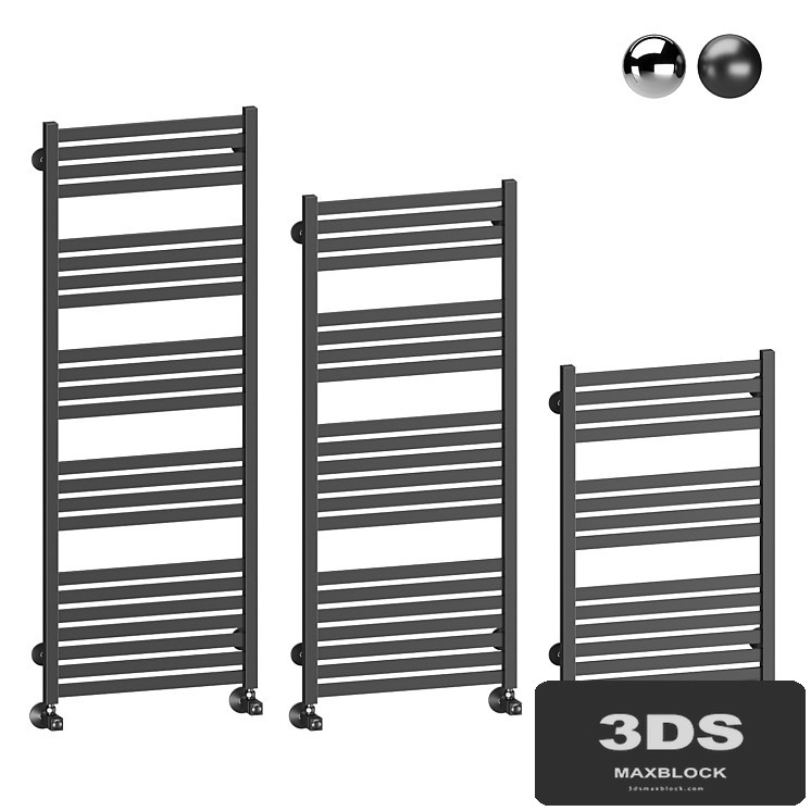 Water heated towel rail Terminus Tuscany