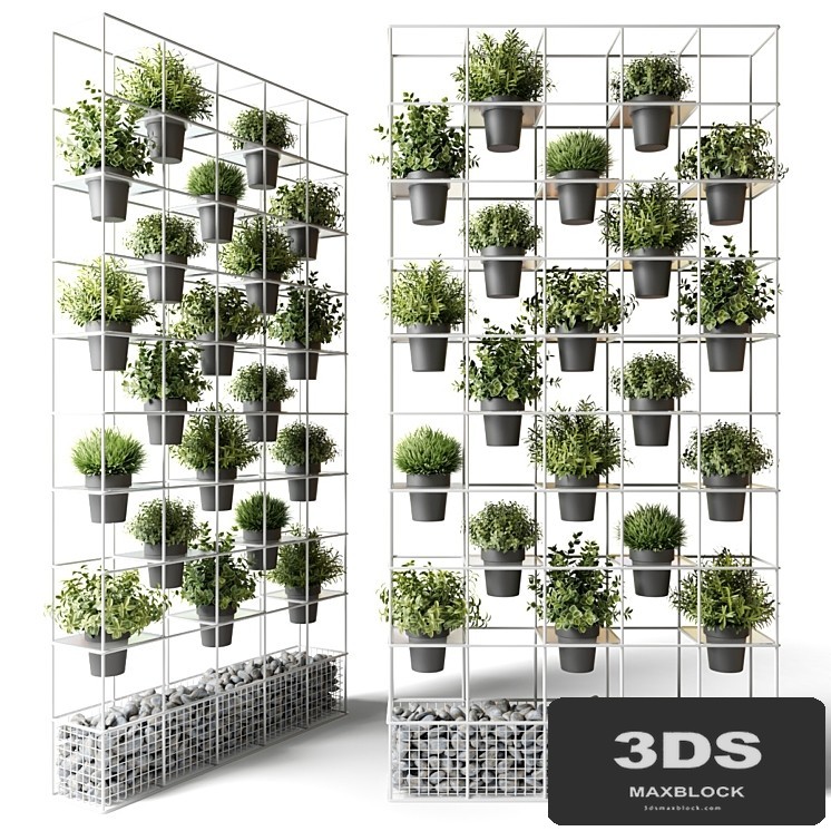 Vertical garden for potted plants