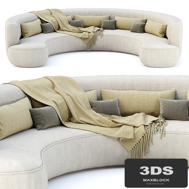 Jenifer restaurant lounge sofa JR19 / Pounded restaurant sofa