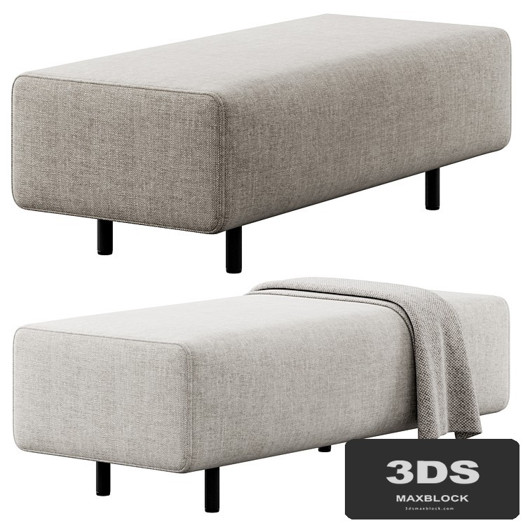Block Party Lounge Bench by Poppin