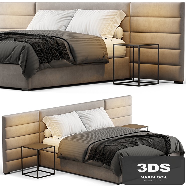 Modena Fabric Horizontal Extended Bed