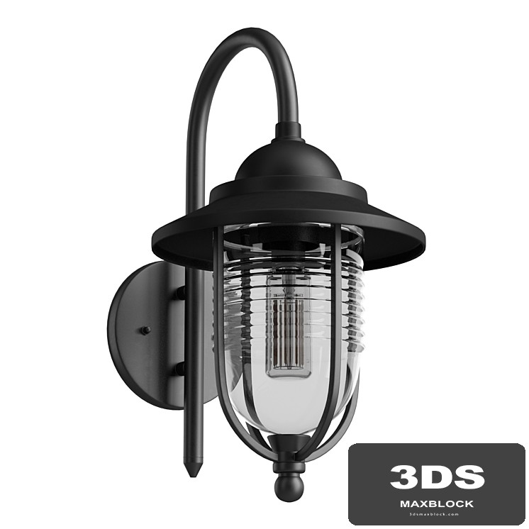 Fishermans Wall Lantern Black