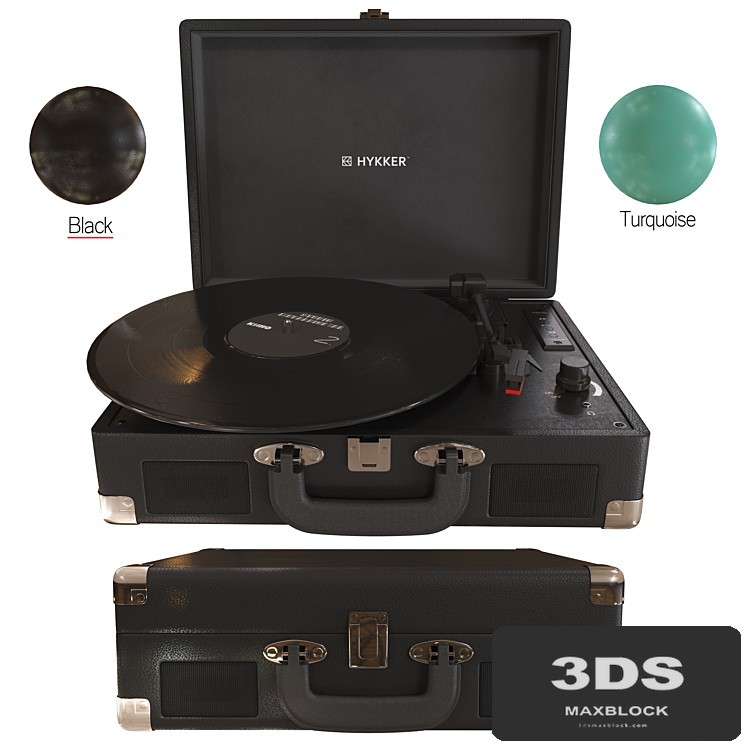 Vinyl player Hykker_two colors