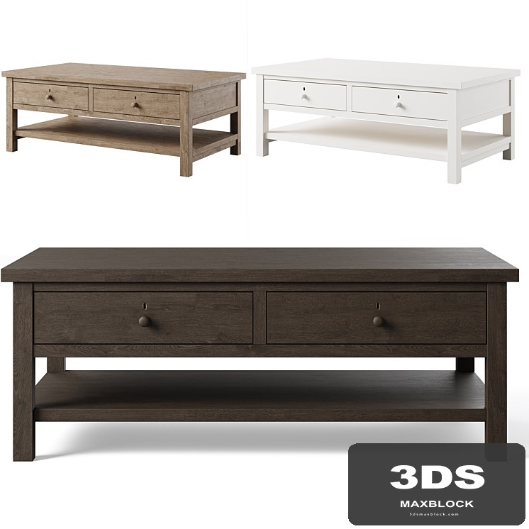 Farmhouse 48" Coffee Table by pottery barn