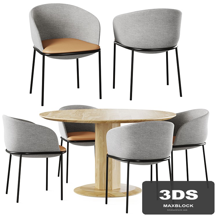 Dining table Pisa and Chair Embrace by Cosmorelax