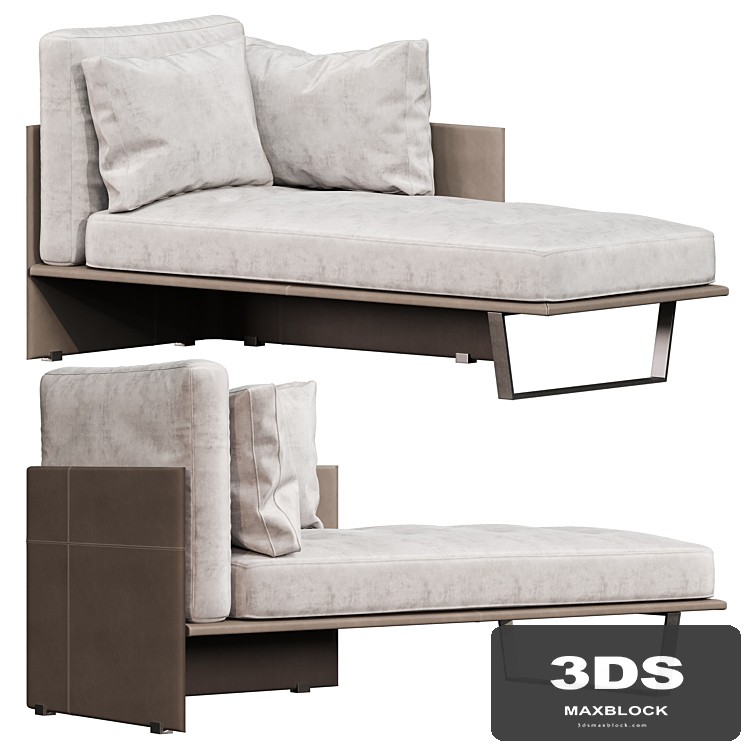 Luggage Chaise Longue Minotti