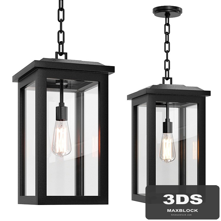 Eastcrest 21 1/2" High Black Outdoor Hanging Light