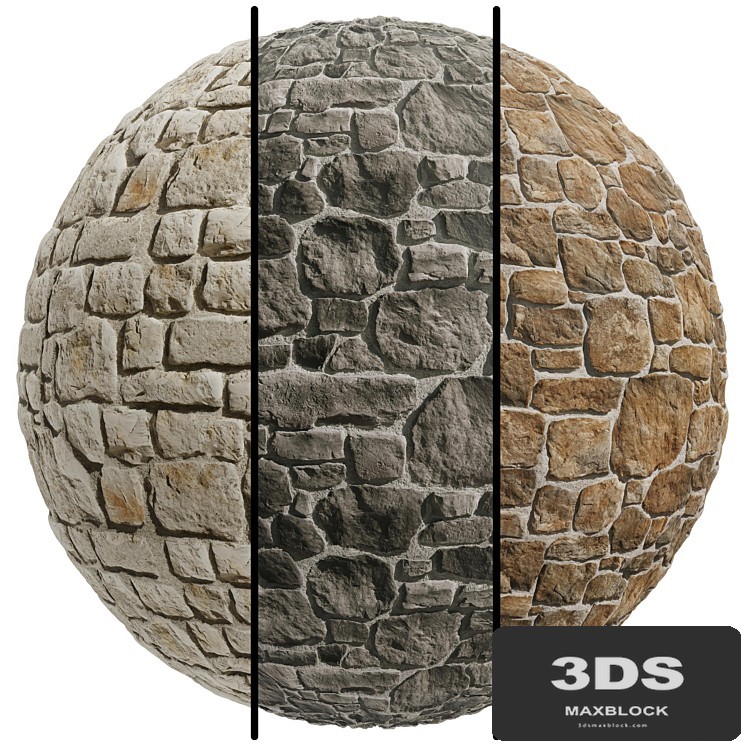 FB355 stone Facade coverings, Java | 3MAT | PBR | Seamless