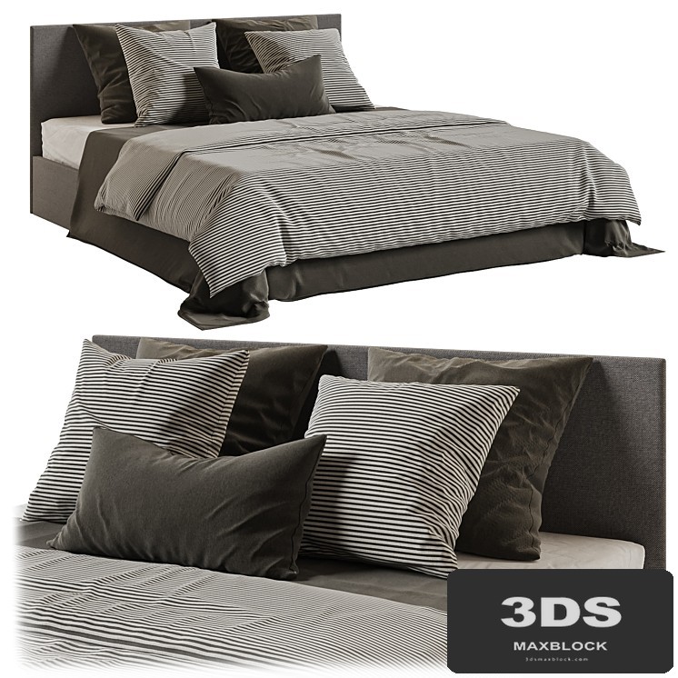 Bed Askona Evita with bedding