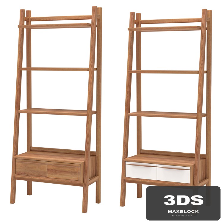 Narrow rack Bruni (white)