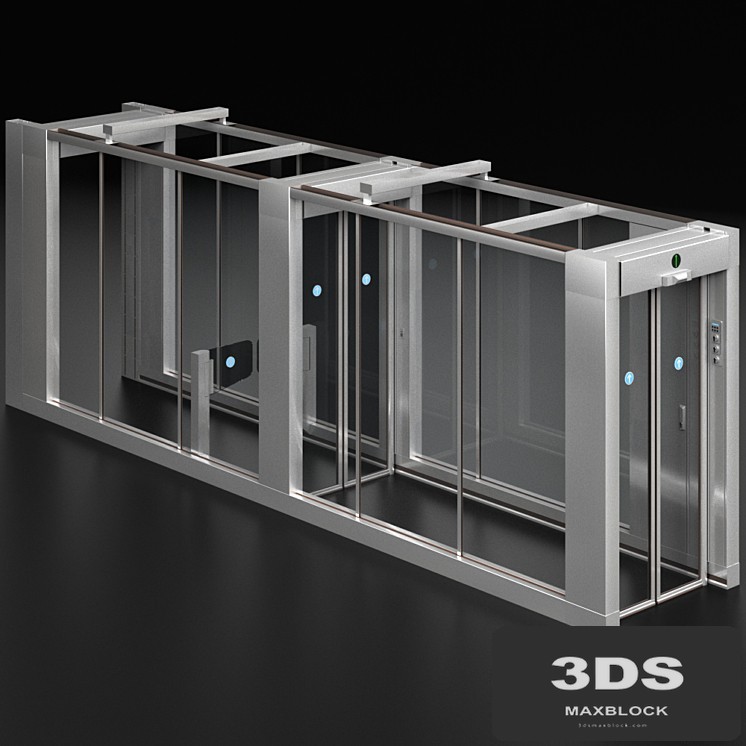 Access security system turnstile metal detector