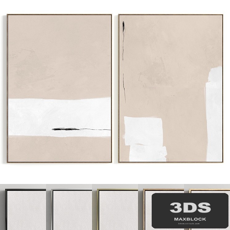 Plaster Two Photo Frame R-188