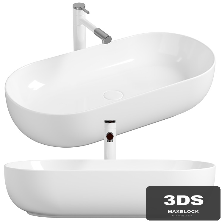 Washbasin Mira 82 MR-8242 White