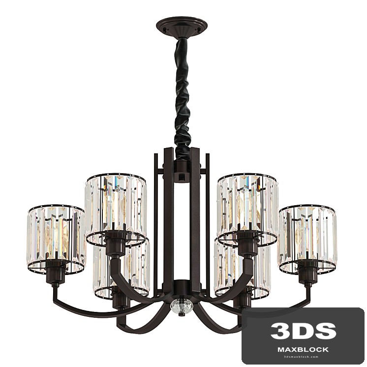 Black Cylinder Pendant Lighting Fixture