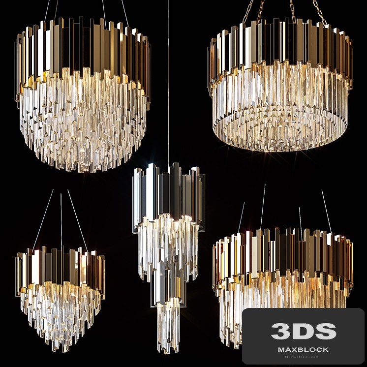 Hanging chandeliers BARCLAY