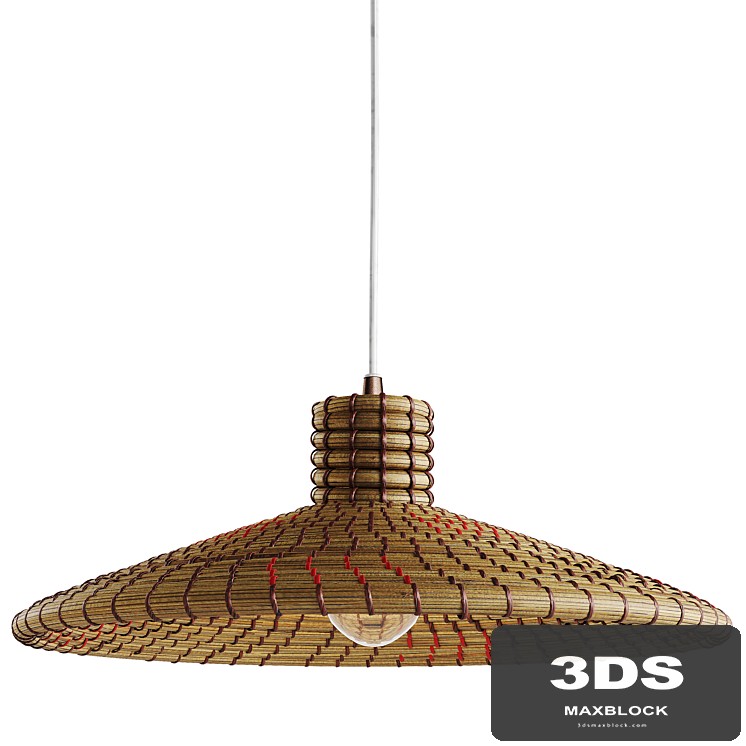 Sonder Living Nellcote Dome Pendant with Wood Accents