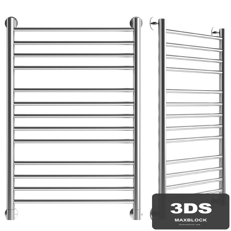 Water heated towel rail EWRIKA Safo B 80x50, chrome