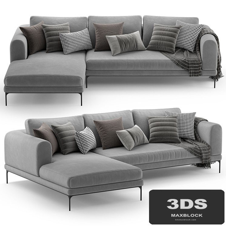Corner sofa DE.CI FL.OW