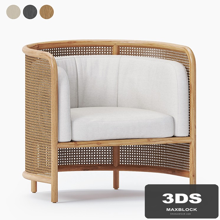 rattan arm chair