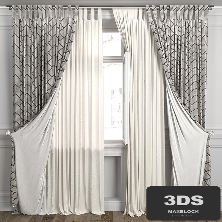 Curtains with window 484C