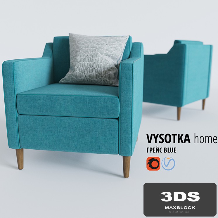 Vysotkahome - GRACE CHAIR BLUE