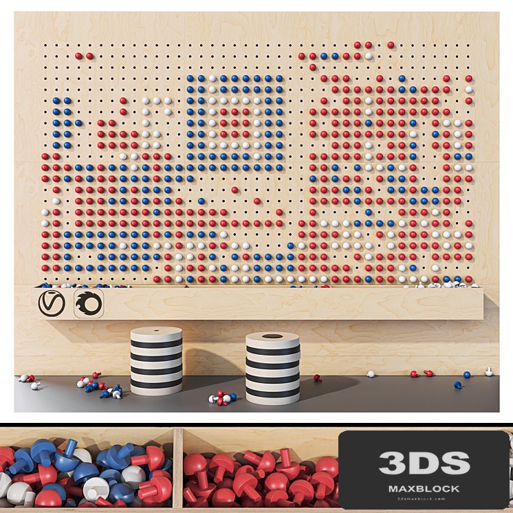 Wooden game board for nursery No. 2