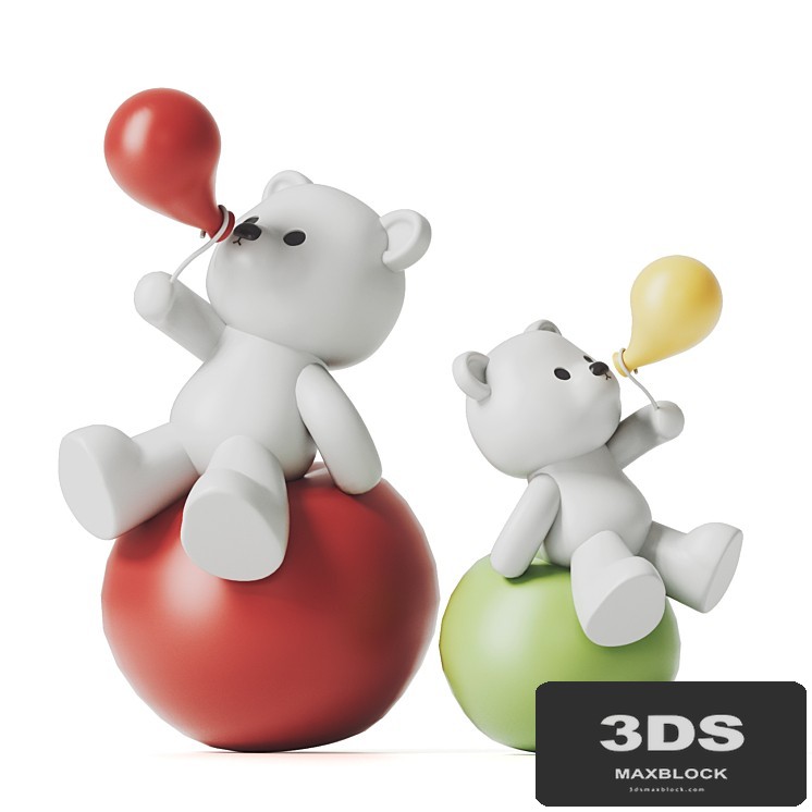Teddy Bear and Balloons