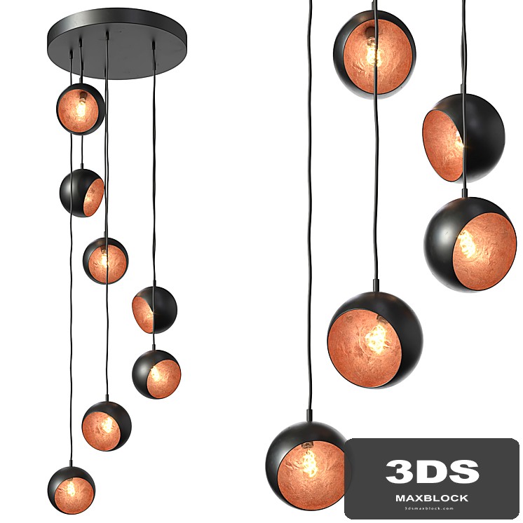 Hanging lamp Crooked Cluster