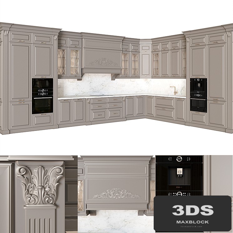 Kitchen in classic style 02