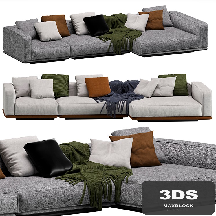 Minotti HORIZONE Lounge Chaise Sofa 04