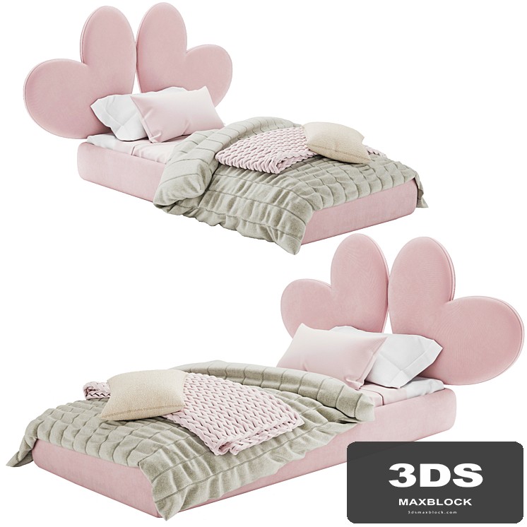 Children's bed - heart