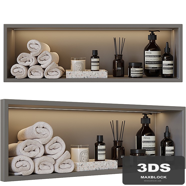 Shelf above the toilet