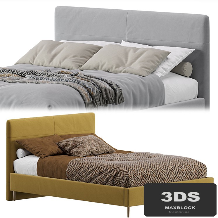 Bed Mayton 140 Velvet Yellow By Divan.ru