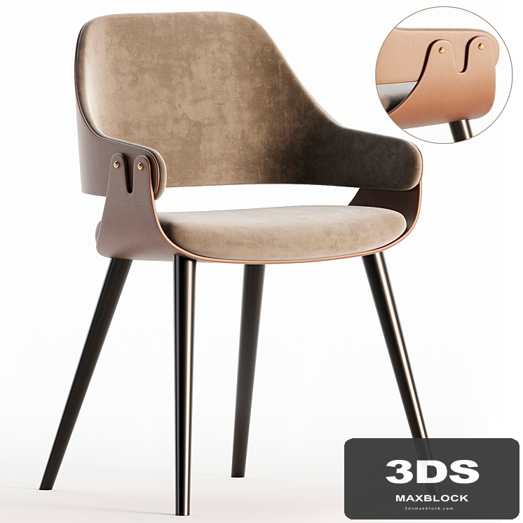 Light luxury dining chair